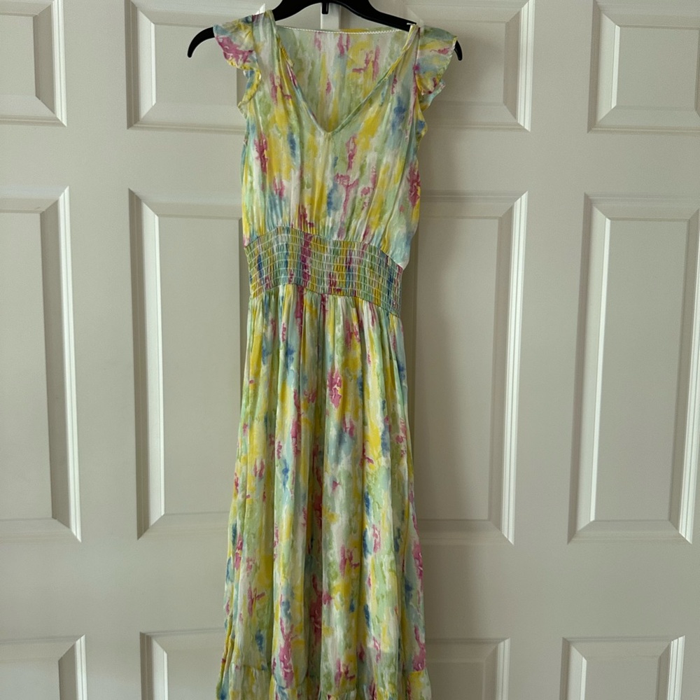 Anthropologie multi-colored spring dress